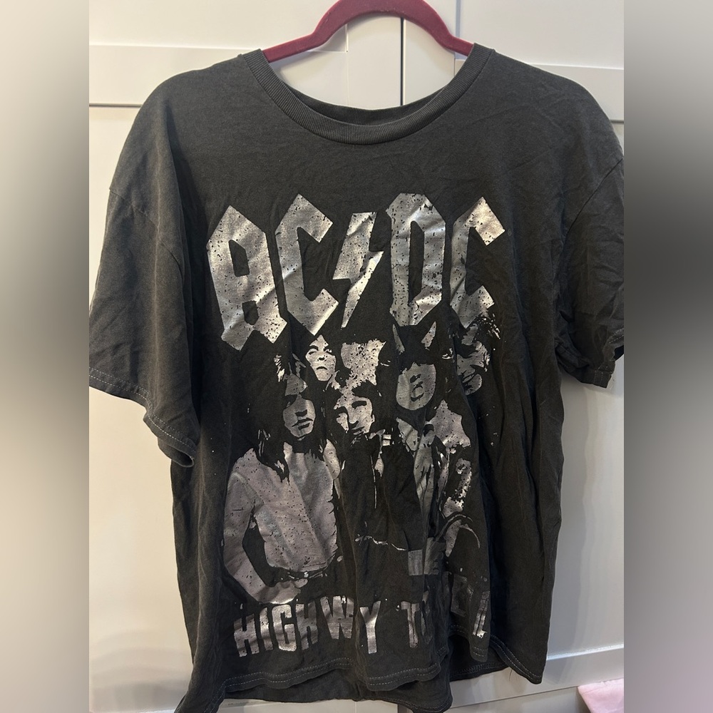 AC/DC Logo Tee in Black and White